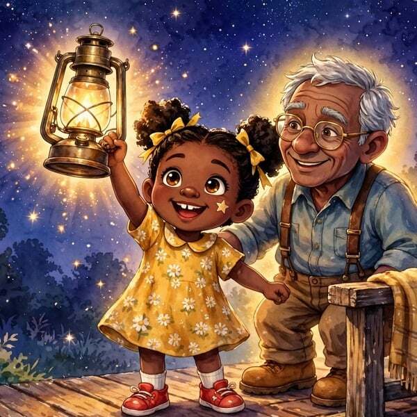 The Light Grandpa Left On — A Gentle Grief Picture Book for Kids (Digital)